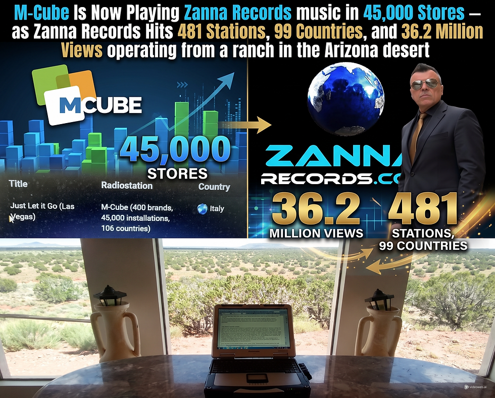 Zanna Records operating from an off grid Arizona Ranch, reaching the world one song at the time