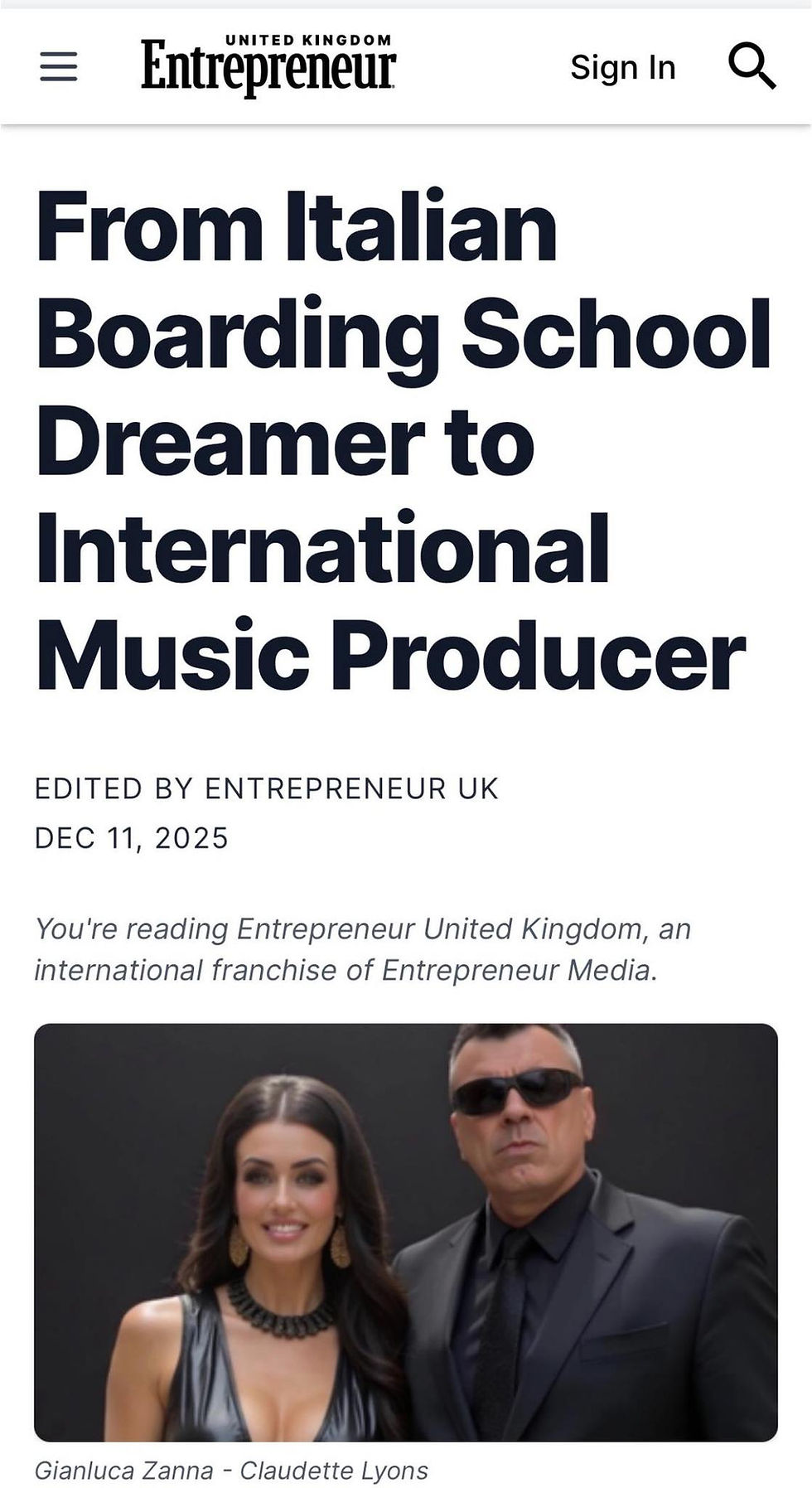 Insider Weekly: Italian Immigrant Storms Music Industry With Hit-Making Label