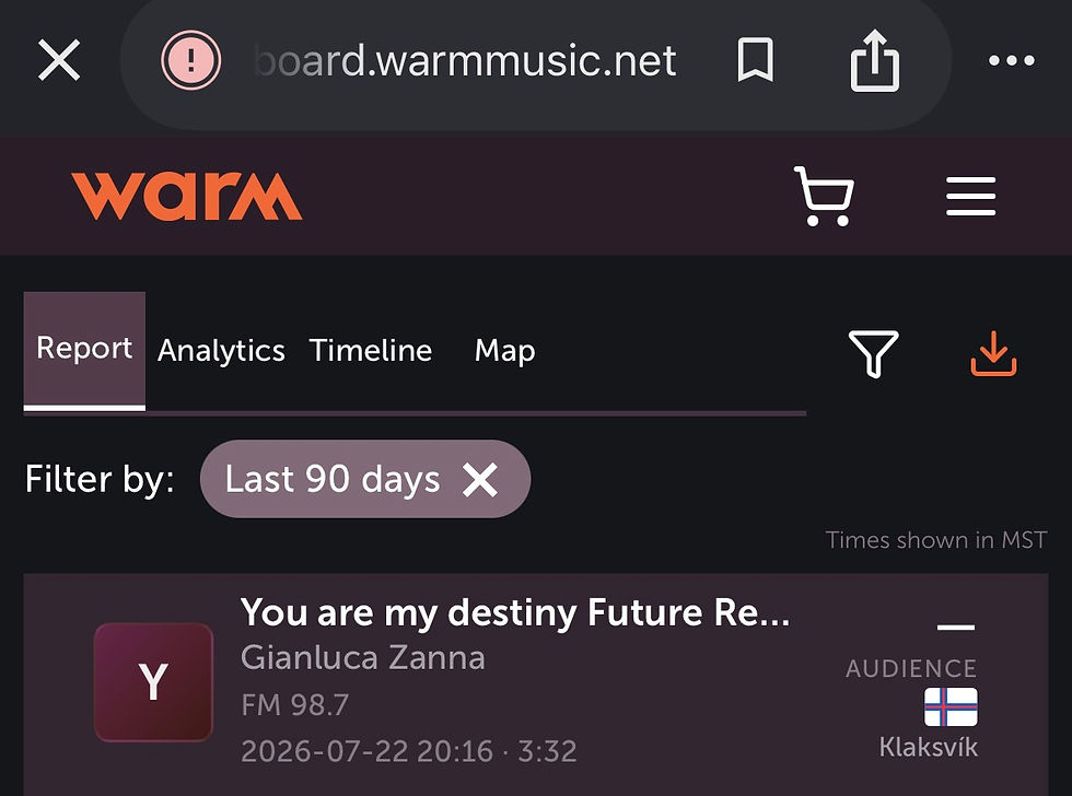Klaksvík 98.7FM Plays You Are My Destiny Future Remix
