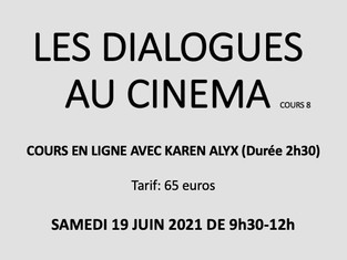 LES DIALOGUES AU CINEMA cours en ligne 8