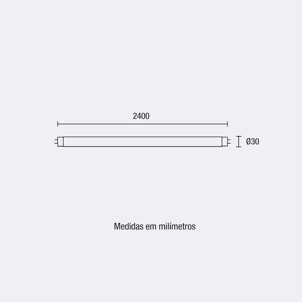 Miniatura: Lâmpada Tubular LED T8 HO 65W - 5200lm 6.500K