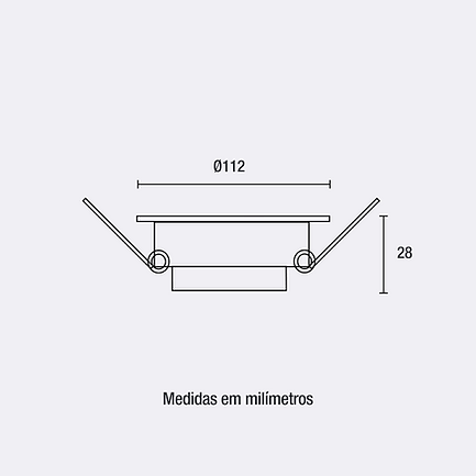 Miniatura: Spot LED Embutir Redondo 3W - Branco - 4.100K