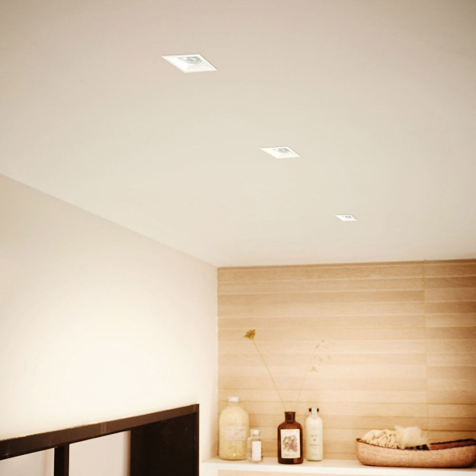 Miniatura: Spot LED Recuado Embutir Quadrado 9,4cm 6W 3.000K - Branco