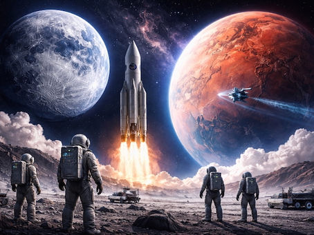 Ai on the Moon or Mars?