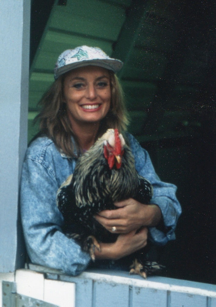 Cynthia Brian and Her Rooster