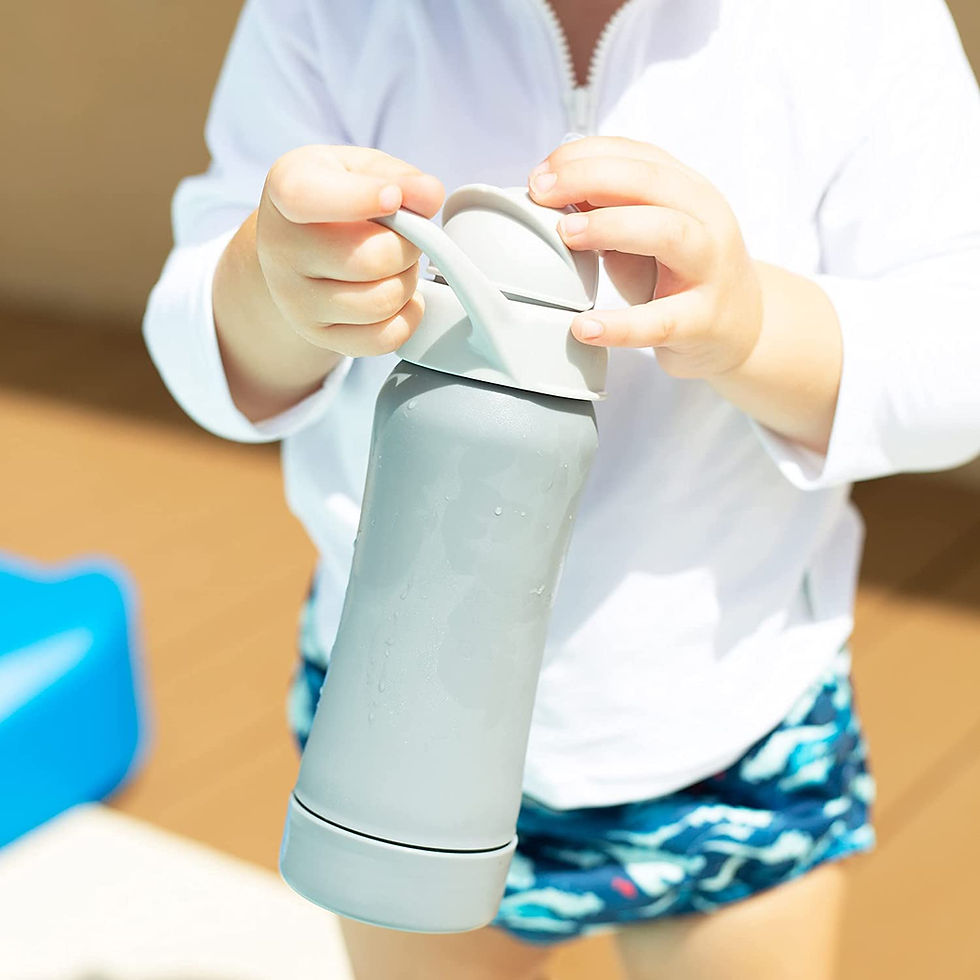Thumbnail: Sprout Ware® Straw Bottle made from Plants - Grey