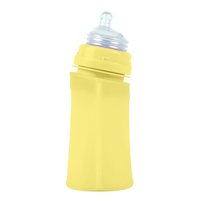 Thumbnail: Sprout ware® baby pocket made from silicone and plants 236ml - Yellow