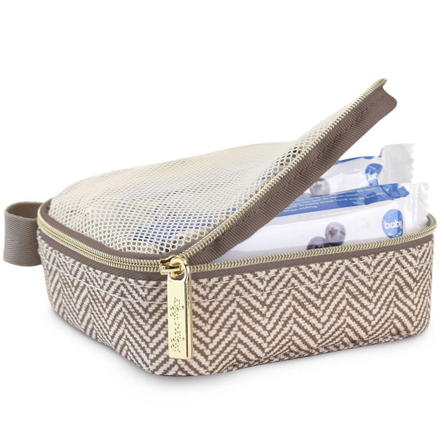 Thumbnail: Pack Like a Boss™ - Taupe Herringbone