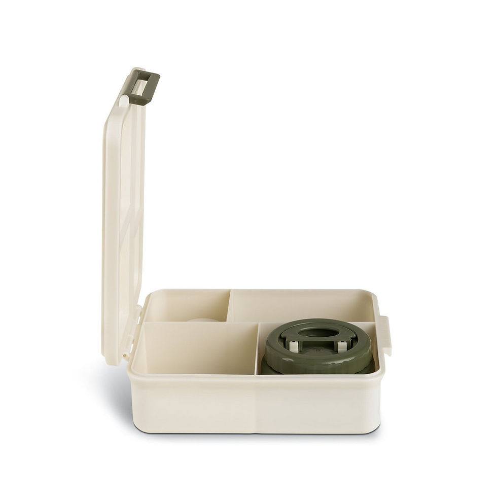 Thumbnail: Grand lunch box with 1 insulated jar and 1 sauce container - Dino