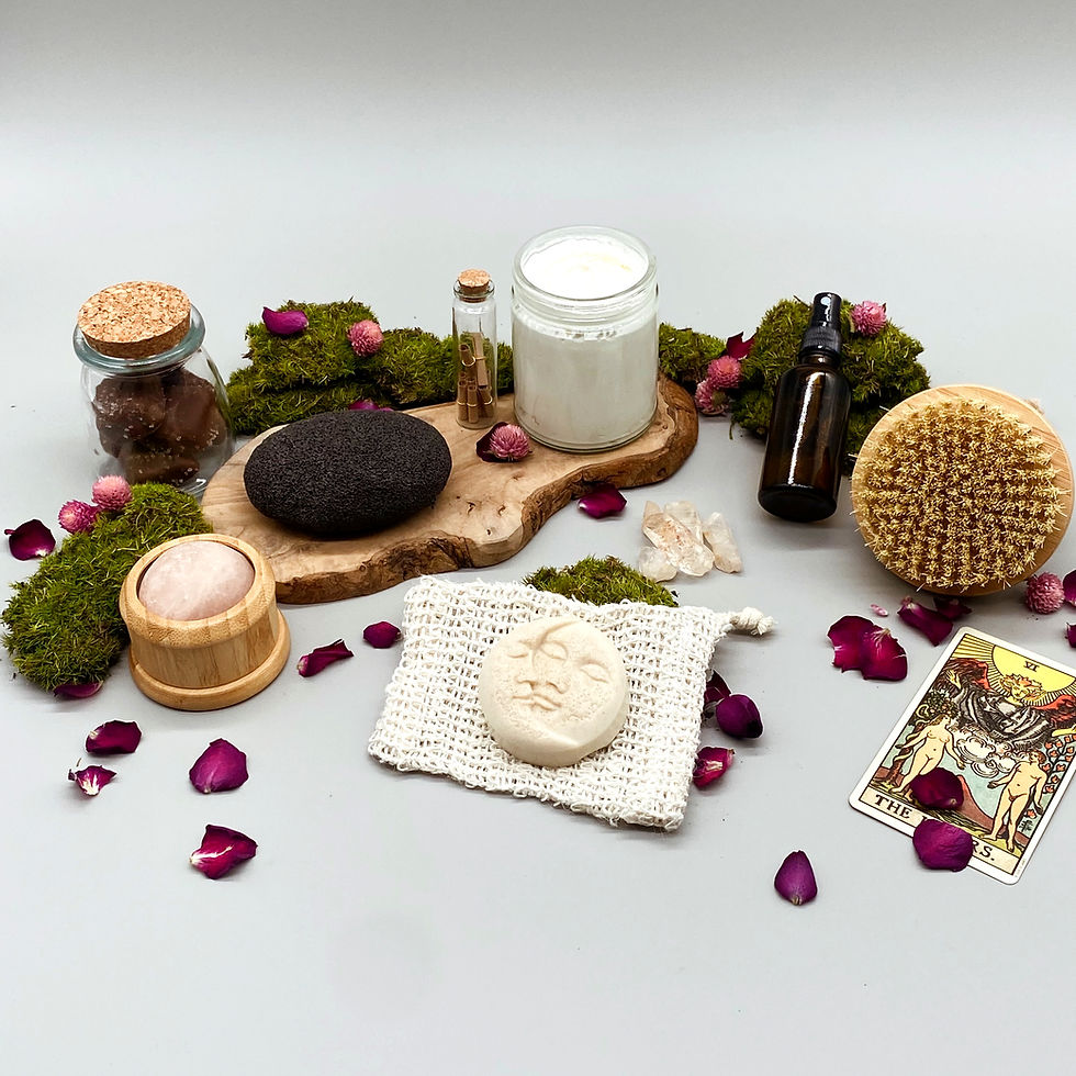 Deluxe essentials set for two with organic spa and self-care items