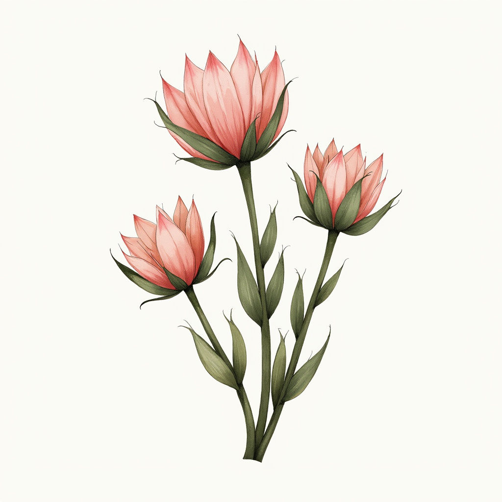 Desert Bloom Sketch