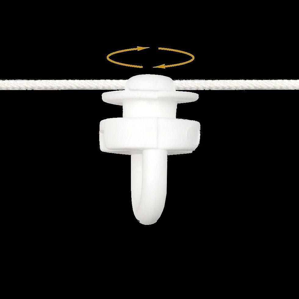 Otočny bežec so šnurkou na záclony a závesy 60mm