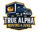 True Alpha Moving & Junk logo – professional moving and junk removal company serving Tampa Bay