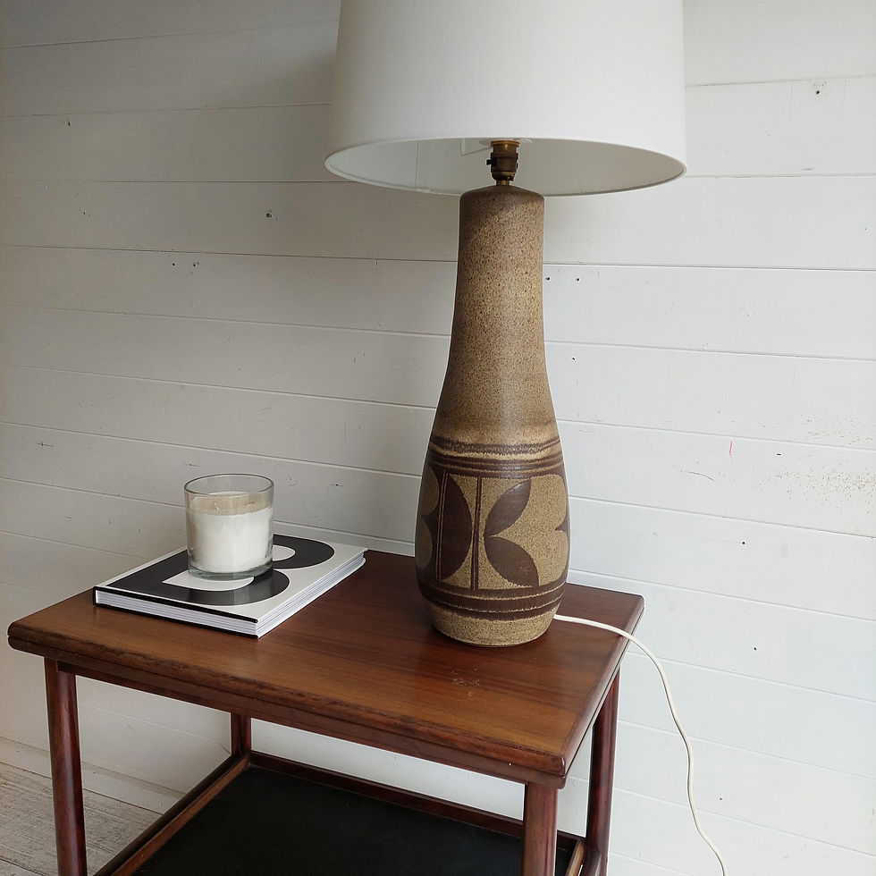Thumbnail: Mid Century  Large  Stoneware Lamp Base 60s