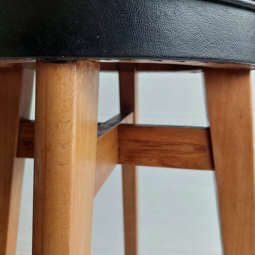 Thumbnail: 2 Mid Century Bar Stools 70s