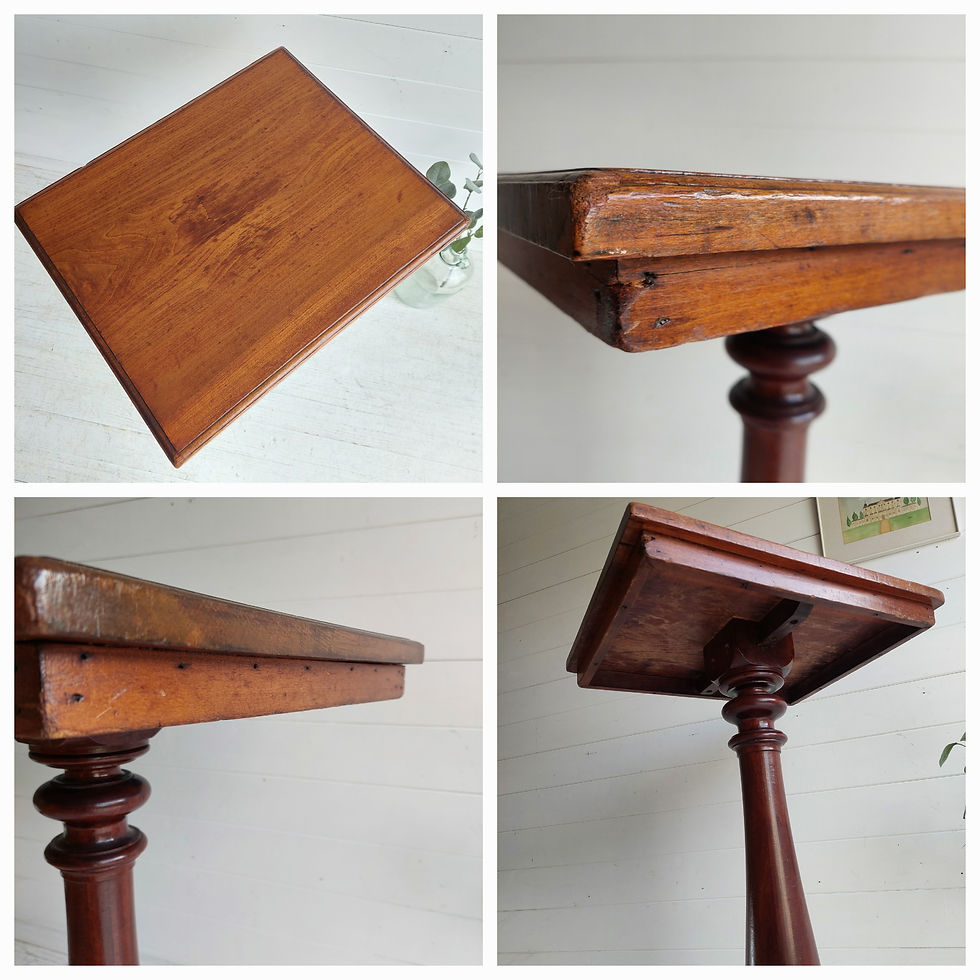 Thumbnail: Antique Victorian pedestal table 1920s