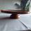 Thumbnail: Vintage Art Deco Teak Lazy Susan Centerpiece revolving Tray