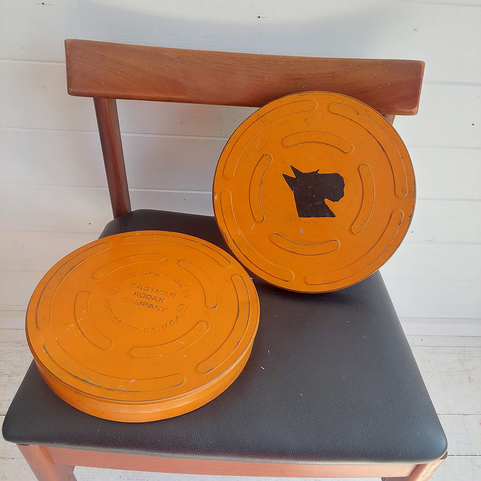 Thumbnail: Vintage Decorative Metal Box Movie Reel Case Kodak