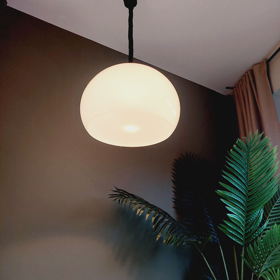 Thumbnail: Mid Century Guzzini Style  Ceiling Light Space Age 70s