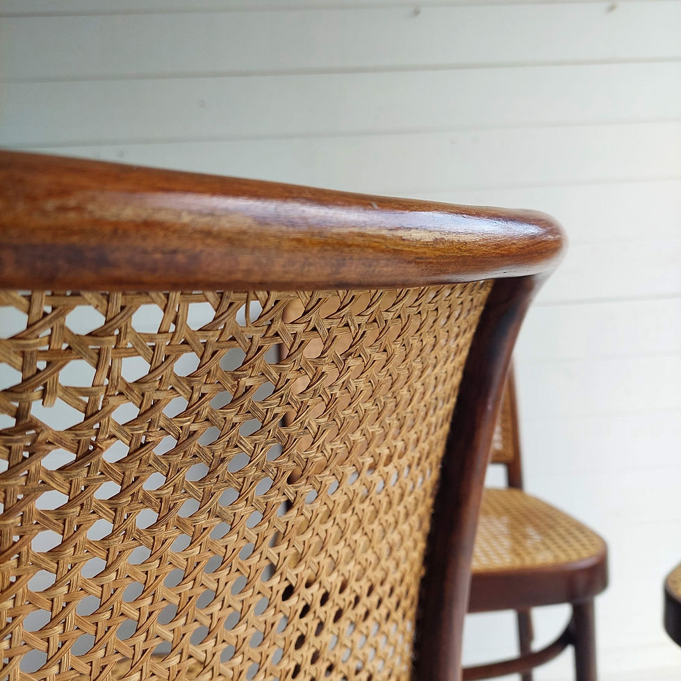 Thumbnail: Prague 811 Dining Chairs Josef Hoffman Thonet, 60s