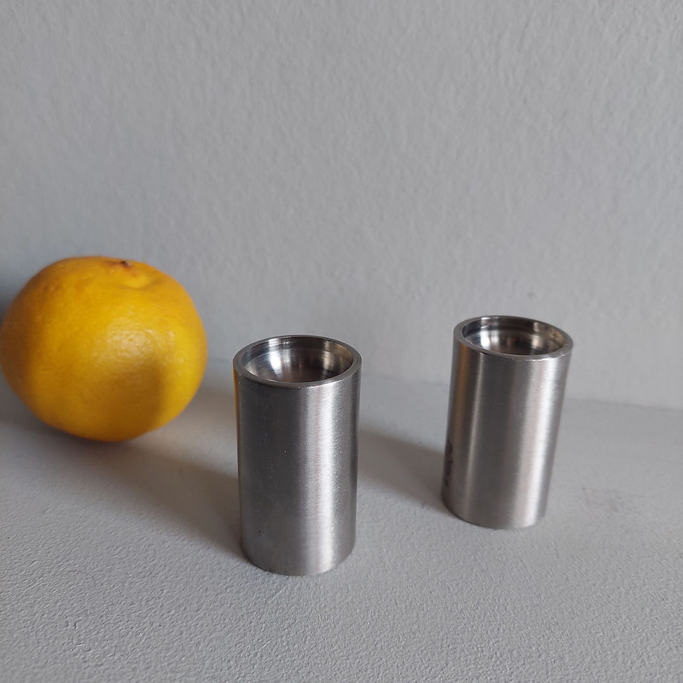 Thumbnail: Mid Century Danish Arne Jacobsen Salt And Pepper Shakers 60s