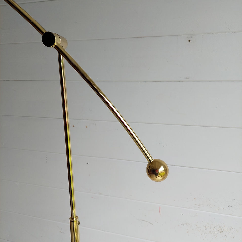Thumbnail: Mid Century Adjustable Brass Floor Lamp Germany 70s
