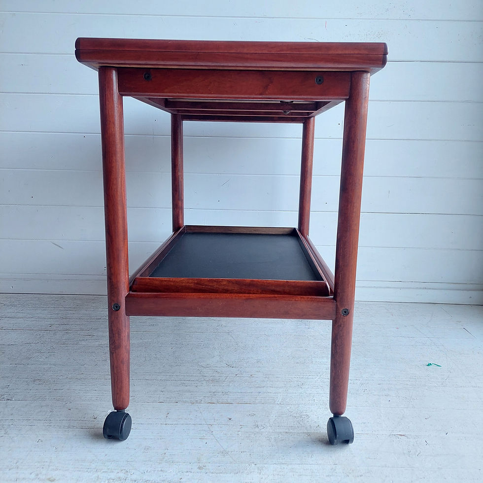 Thumbnail: Mid Century Rosewood Drinks Trolley Grete Jalk 60s