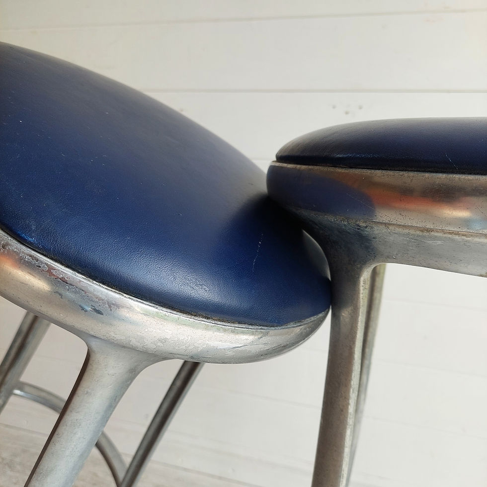 Thumbnail: Mid Century Bar Stools Joan Casas Ortinez Indecasa Spain 70s