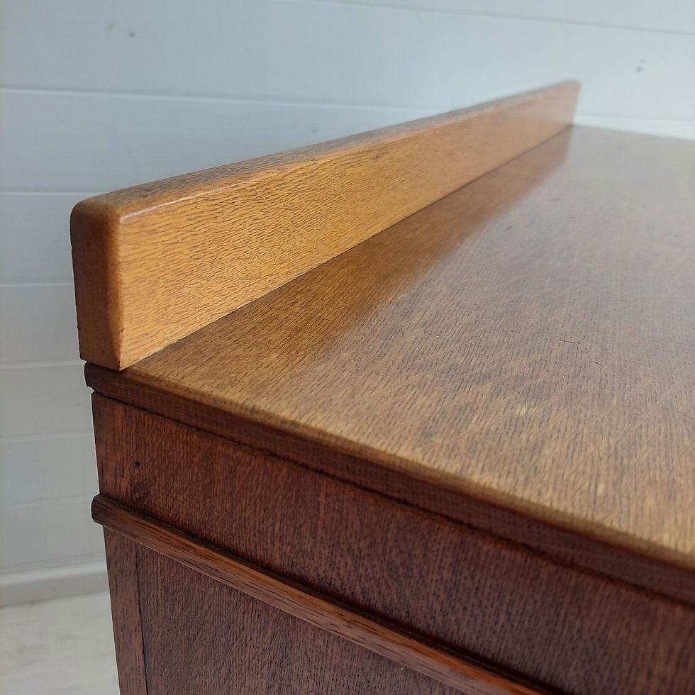 Thumbnail: Art Deco Heals  'Odeon' Oak Chest of Drawers 30s