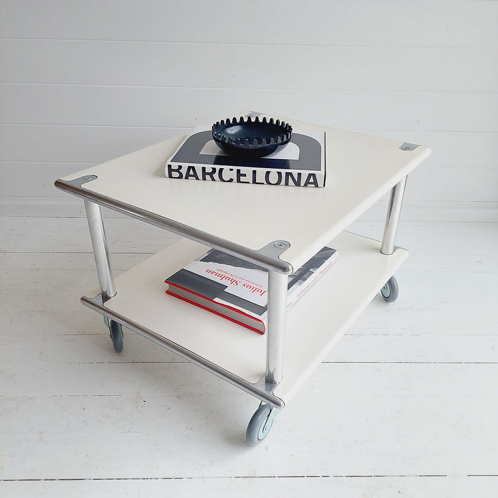 Thumbnail: Mid Century Habitat Lacquered Metal Coffee Table 70s