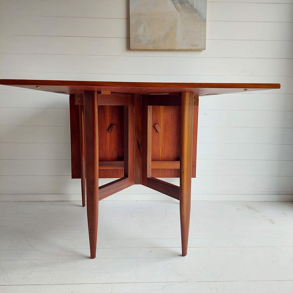 Thumbnail: Teak And Afromosia Danish Dining Table