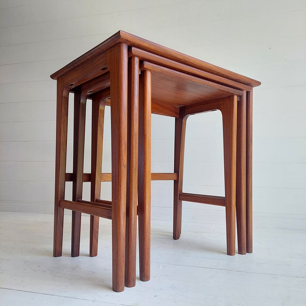 Thumbnail: Mid Century Afromosia Nest of Tables John Herbert  A. Younger 60s