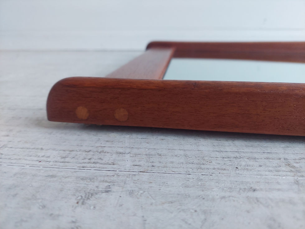 Thumbnail: Mid Century Danish Teak Mirror Pedersen & Hansen 60s