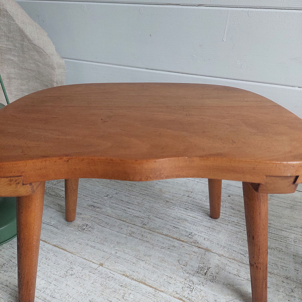 Thumbnail: 2 Mid century Milking stools Scandinavian 50s