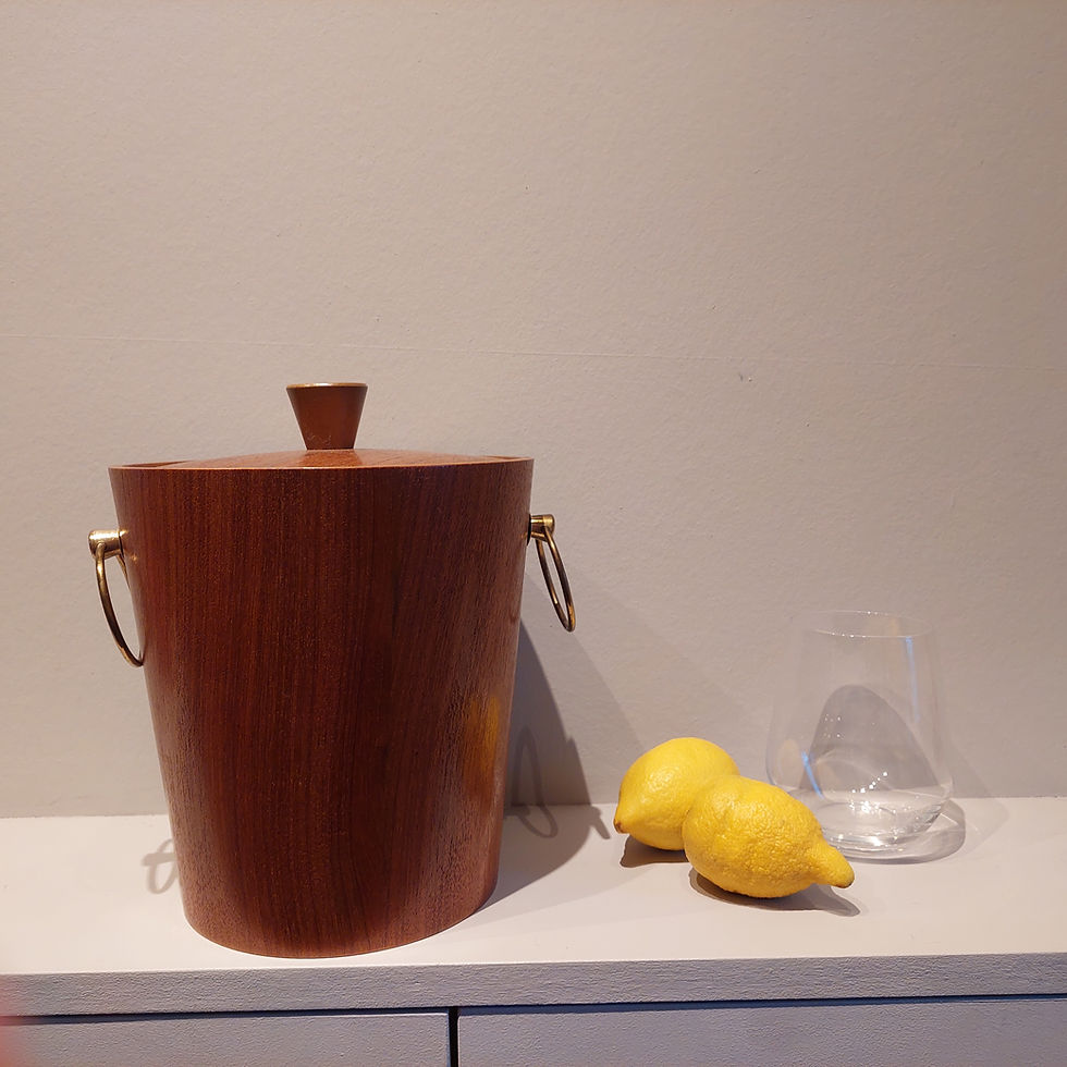 Thumbnail: Mid Century Teak Ice Bucket Japan 60s
