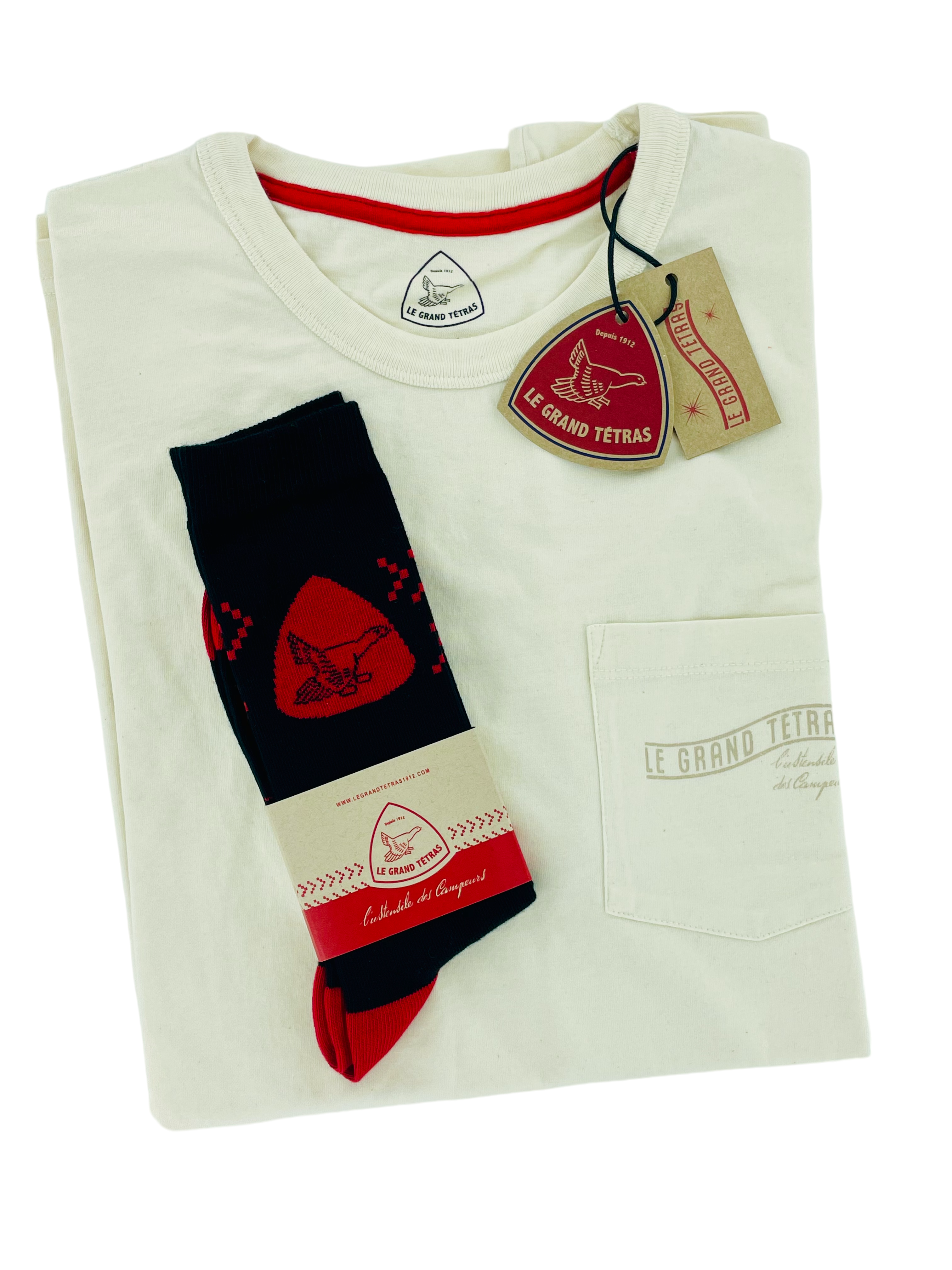 T-SHIRT + DES CHAUSSETTES fabriquées en France