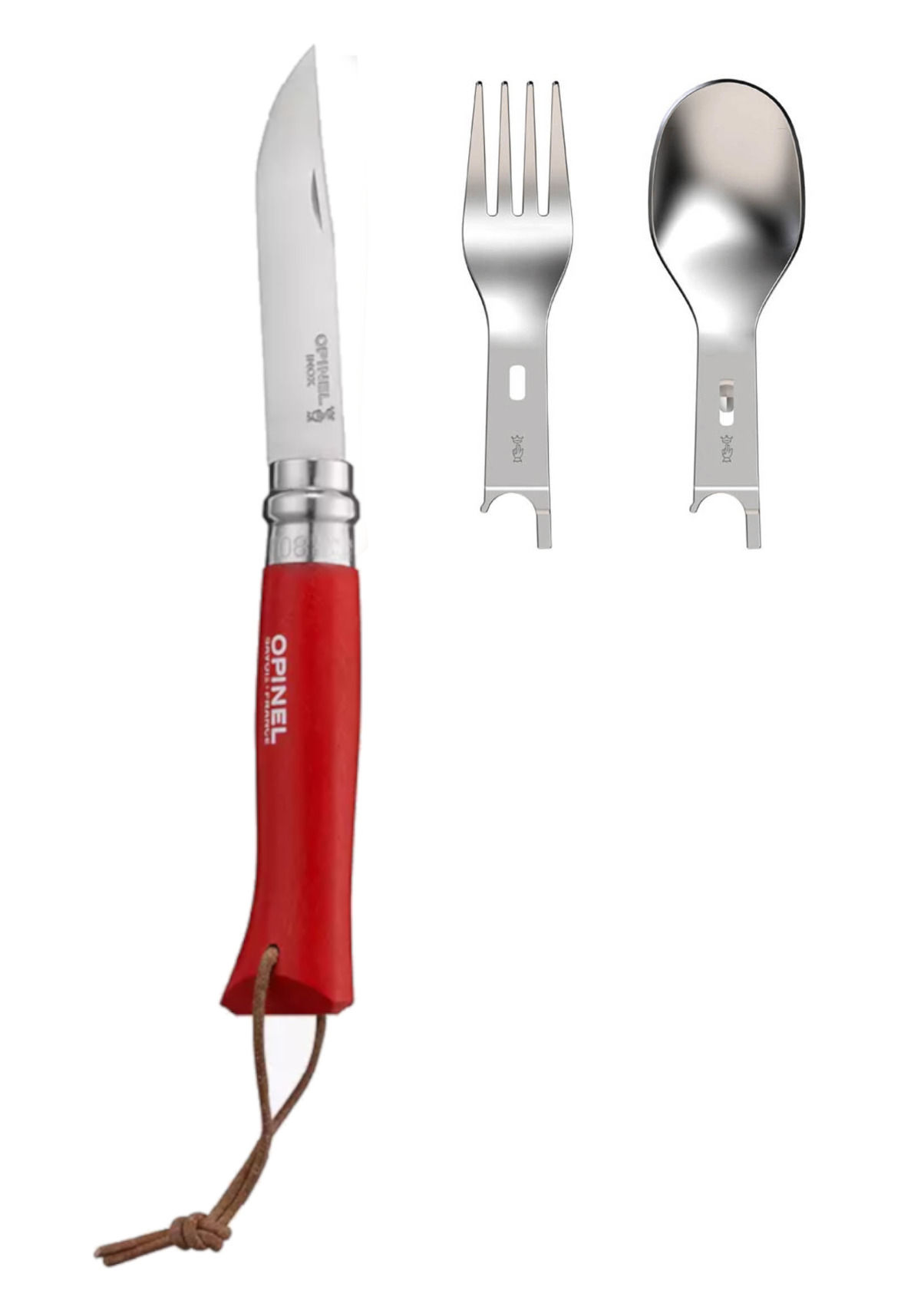 LE PACK OPINEL un Opinel N°= 8+ un kit Opinel Cuillère Fourchette