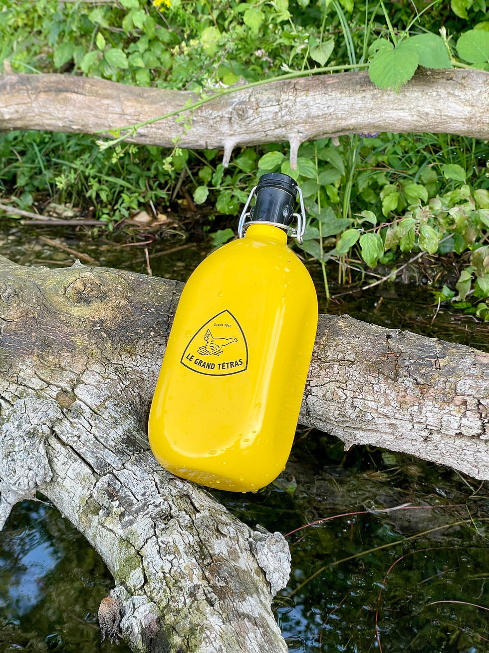 Thumbnail: GOURDE CARREE JAUNE 1 LITRE en Aluminium recyclé