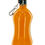 Miniature : GOURDE CONCAVE ORANGE - 1 LITRE EN ALUMINIUM RECYCLE