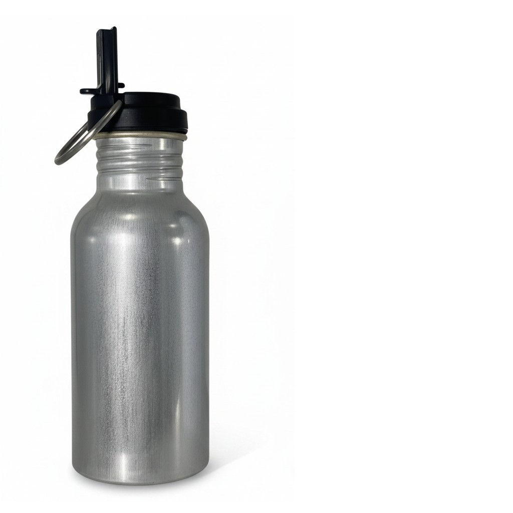 GOURDE / BIDON / BOUCHON FLOW   METAL - 600 ML - ALUMINIUM RECYCLE