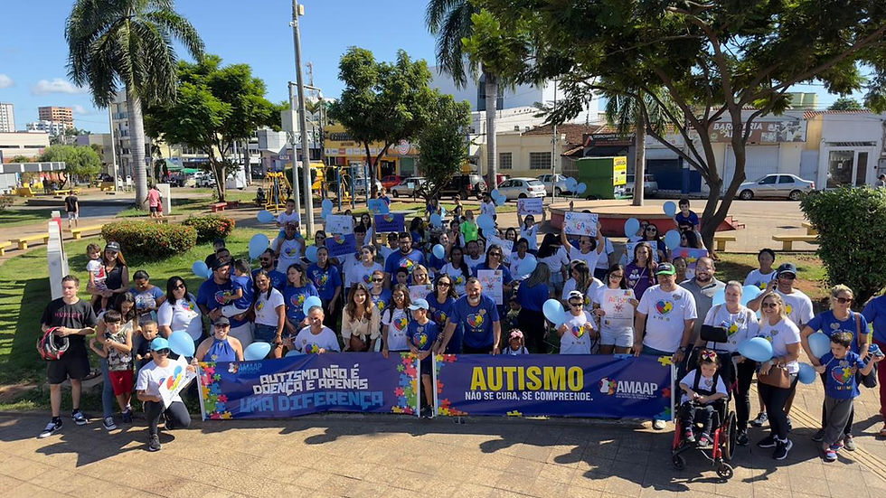 Primeira caminhada de conscientização do TEA em Paracatu