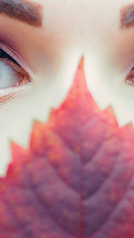 Freckles and blue eyes, creative portraits
