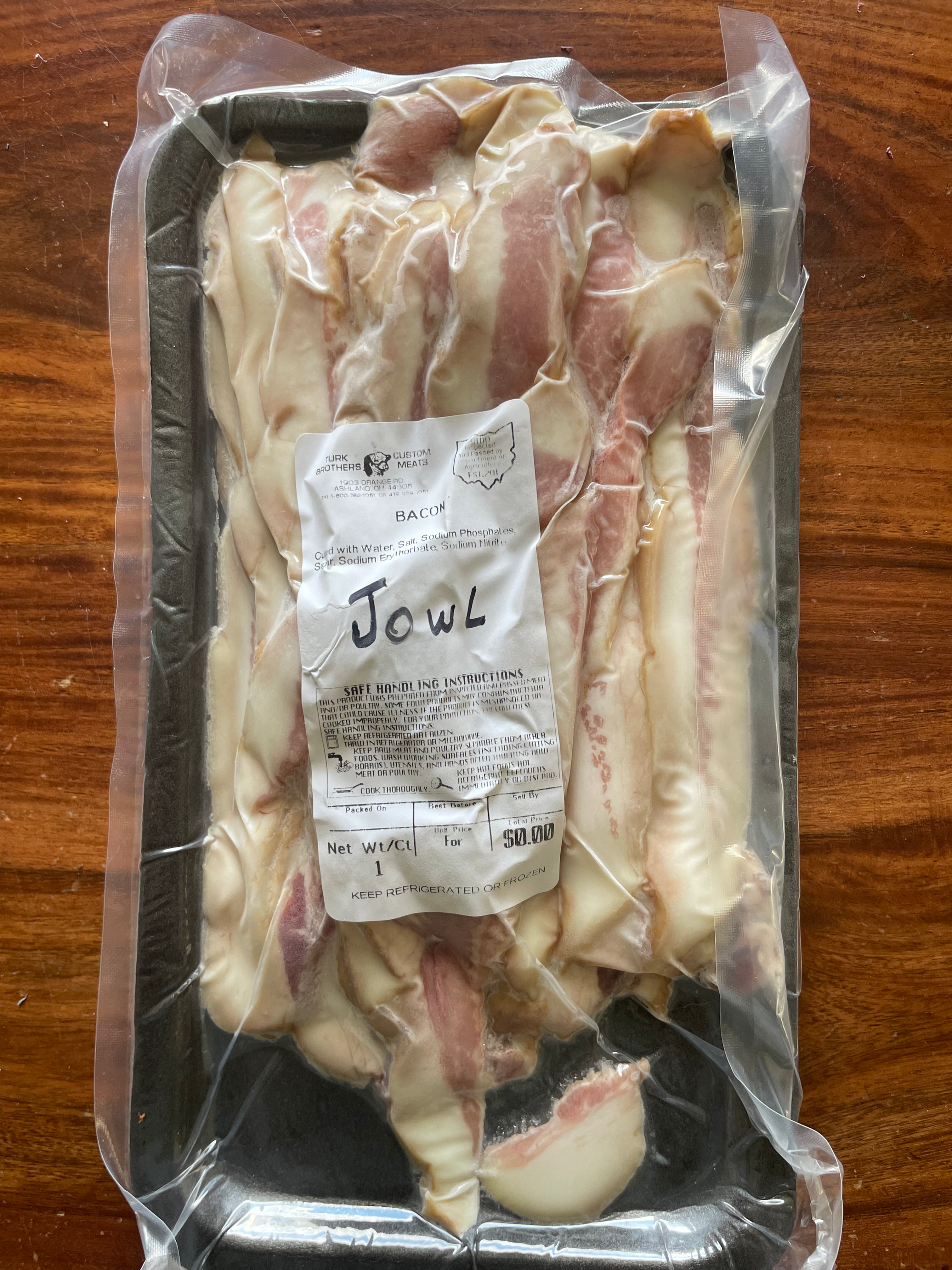 Pork Jowl Bacon