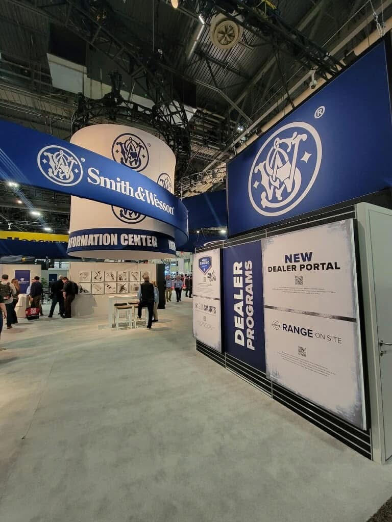 Shot Show (Las Vegas) booth design and graphics