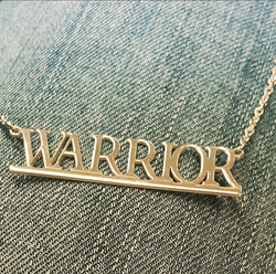 Warrior Nameplate Necklace