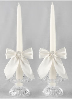 Charming Pearls Taper Candles