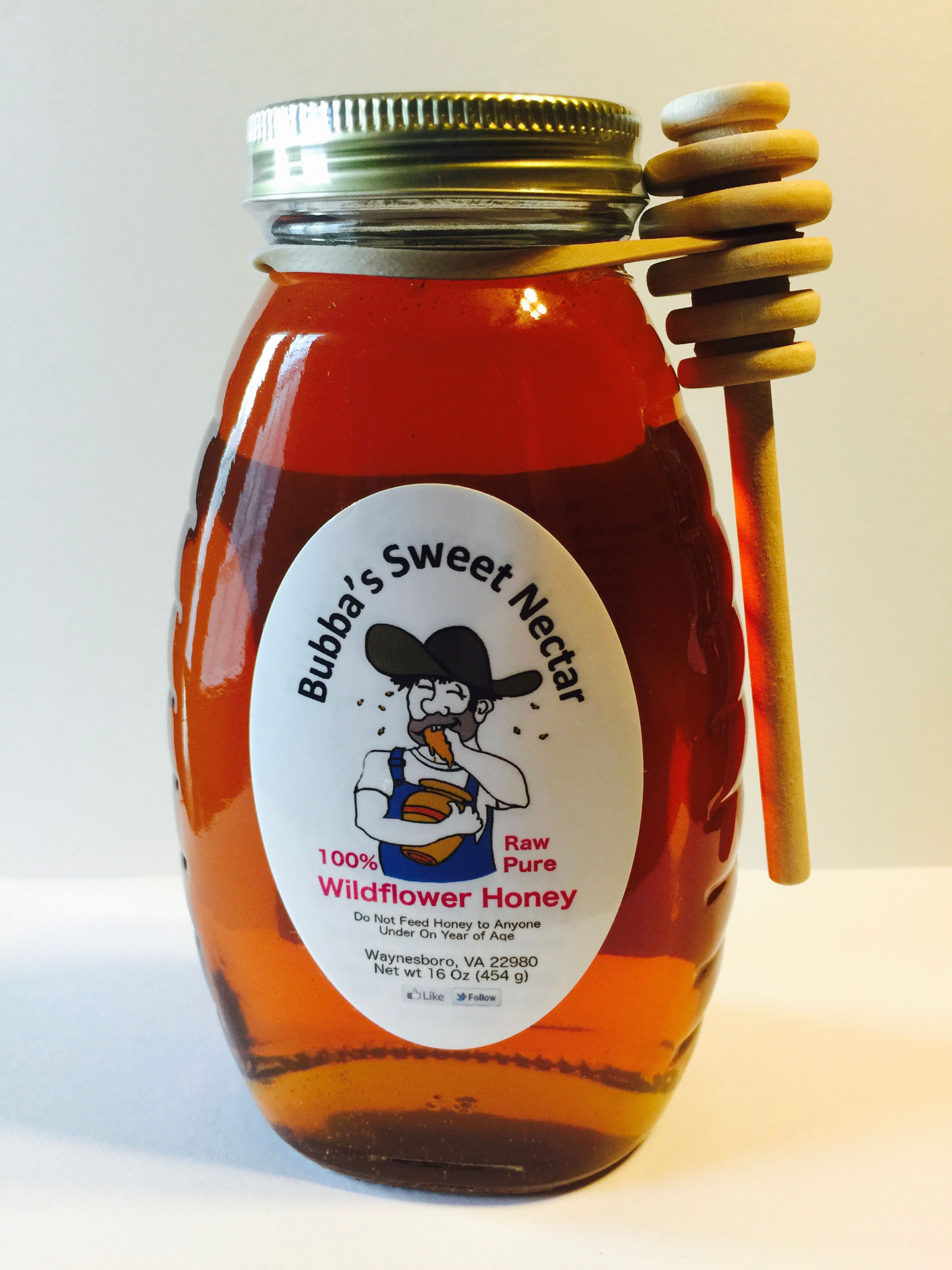 Case Wildflower Honey - (12)-16 Ounces 1 Lb Jar
