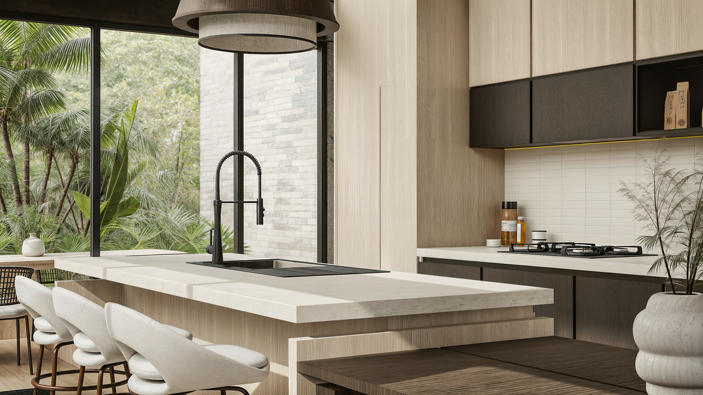 Cocina Enmarcando el Paisaje