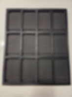 Black 12-compartment display tray to elevate your collection