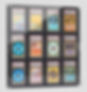 Display case with 12 graded cards to elevate your collection.